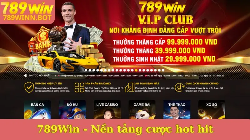 789Win - Nền tảng cược hot hit không thể bỏ qua