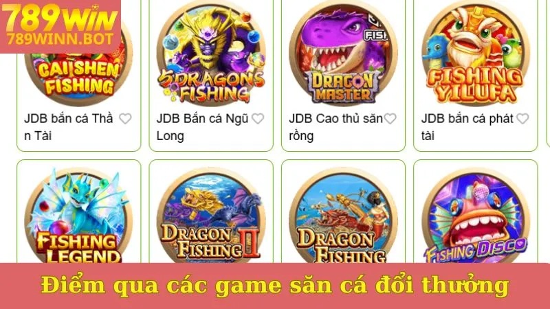 Điểm qua các game săn cá đổi thưởng