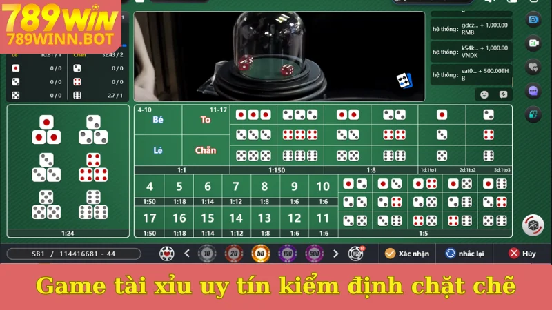 Game tài xỉu uy tín kiểm định chặt chẽ
