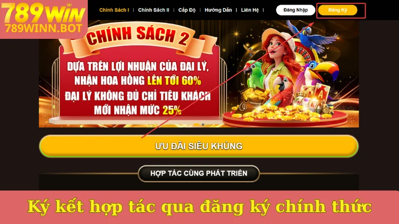 Ký kết hợp tác qua đăng ký chính thức