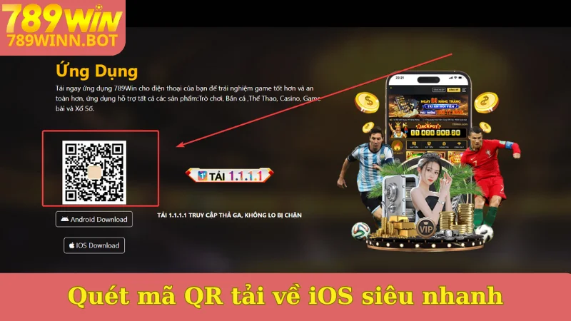 Quét mã QR tải về iOS siêu nhanh