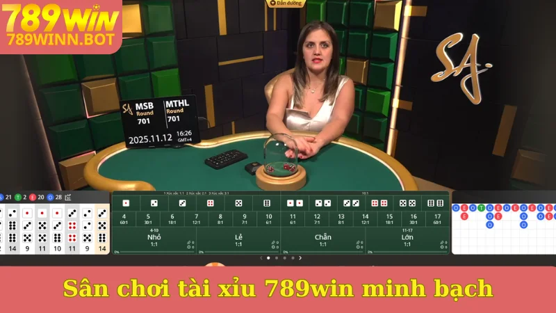 Sân chơi tài xỉu 789win minh bạch
